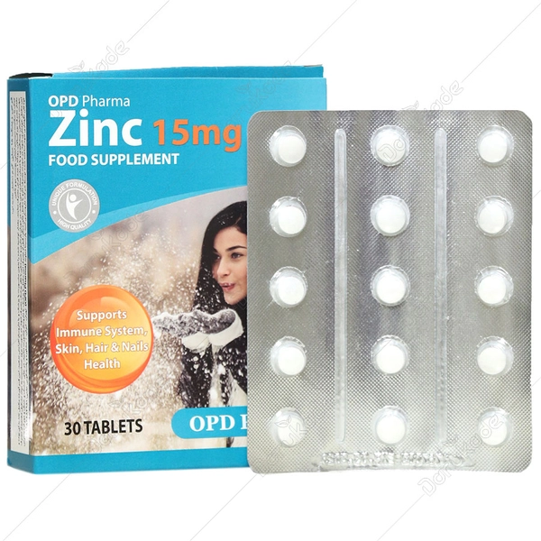 قرص زینک 15 میلی گرم او پی دی فارما